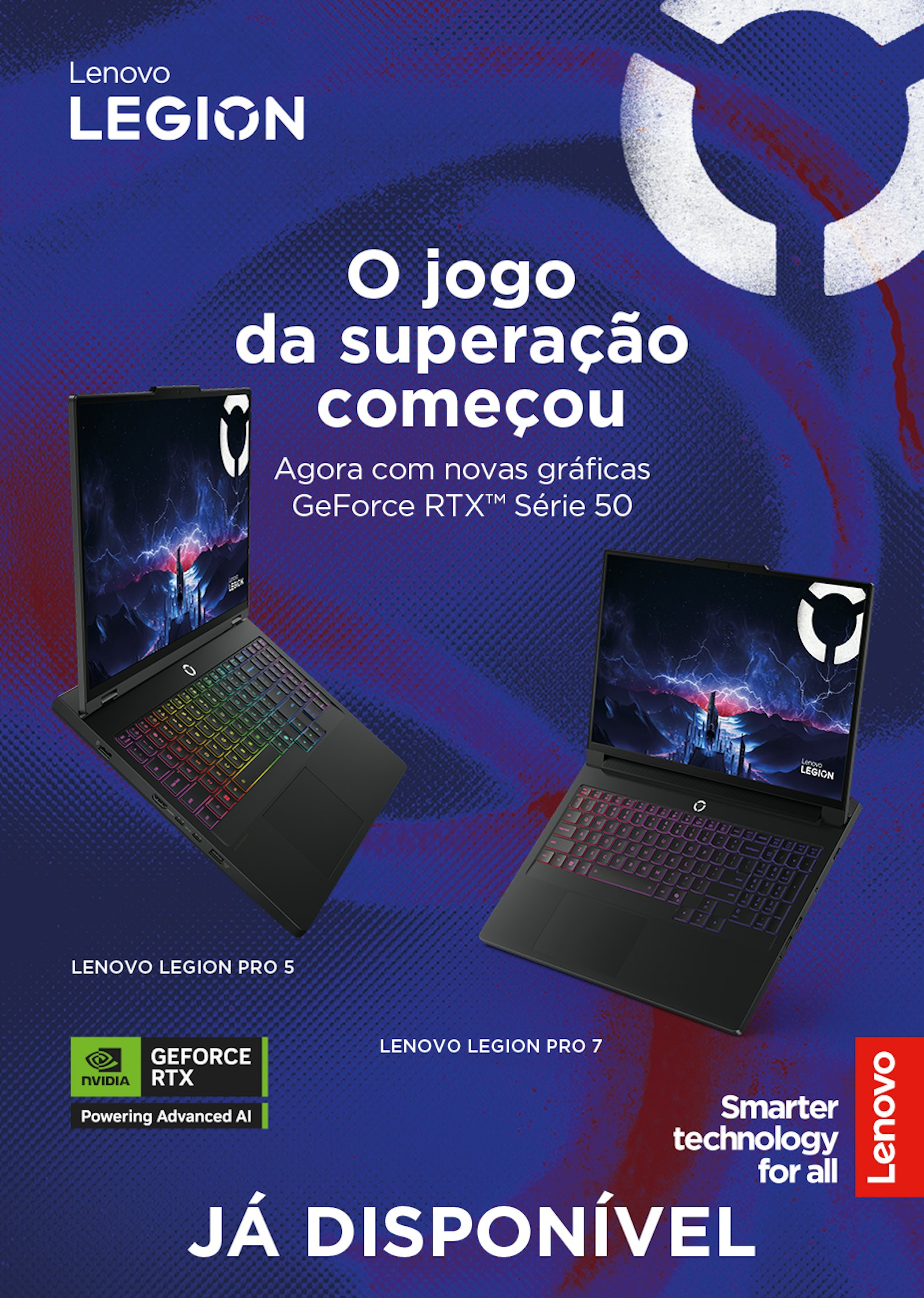 Portáteis Lenovo com Nvidia RTX Série 50