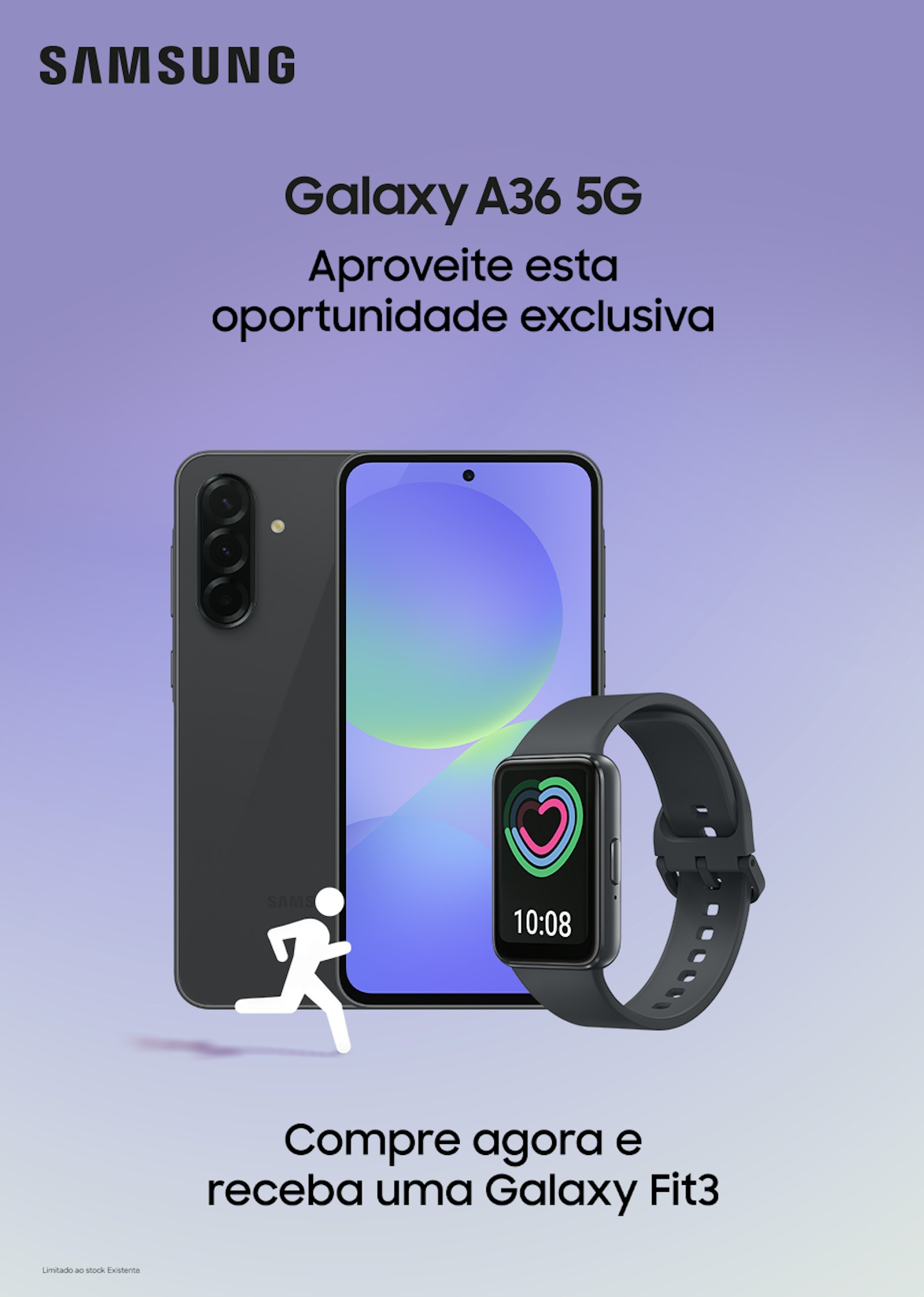 Picture of Recebe de oferta um Smartband Samsung Galaxy Fit3 na compra de uma Samsung Galaxy A36 5G