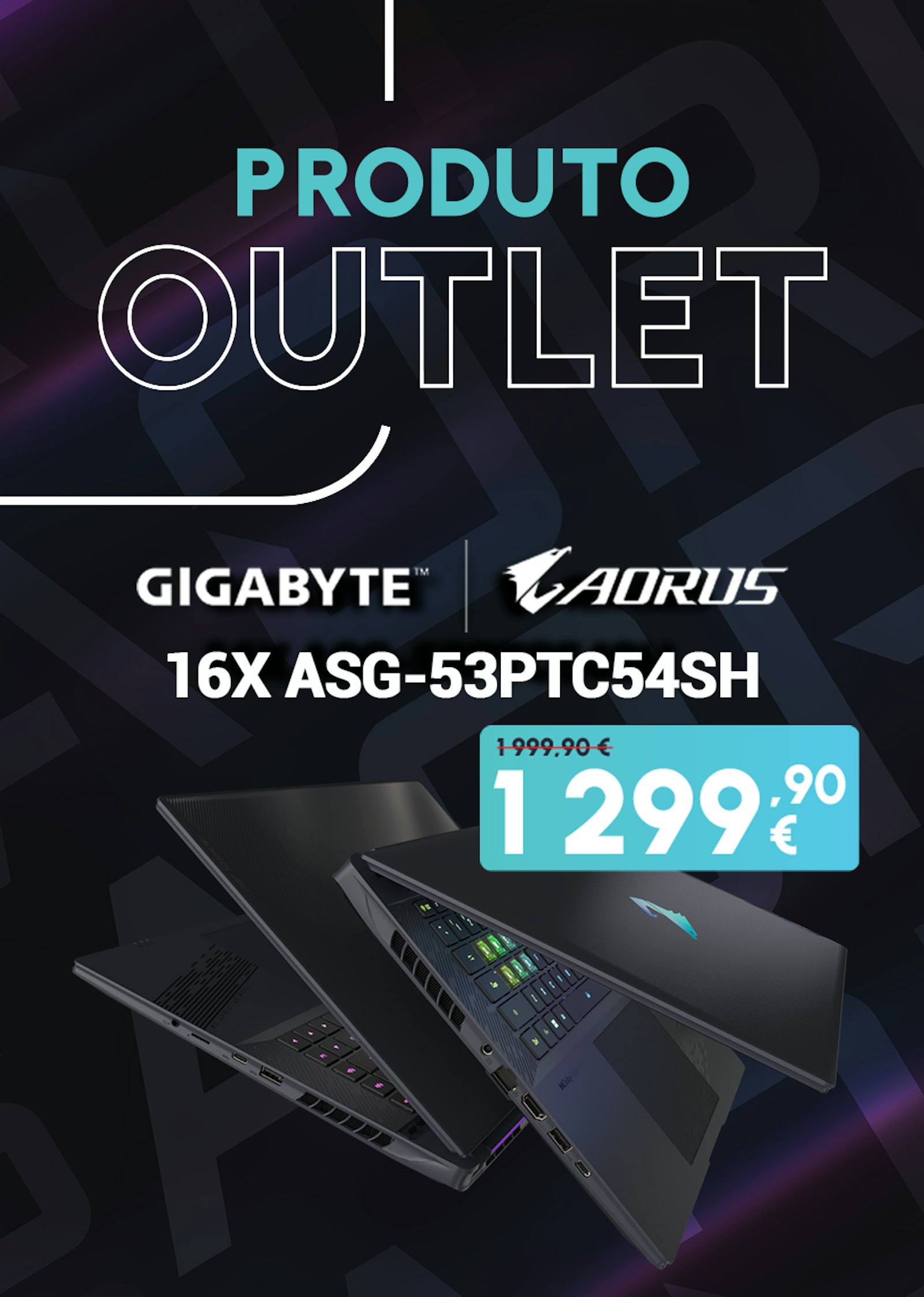 Portátil Gigabyte AORUS 16X