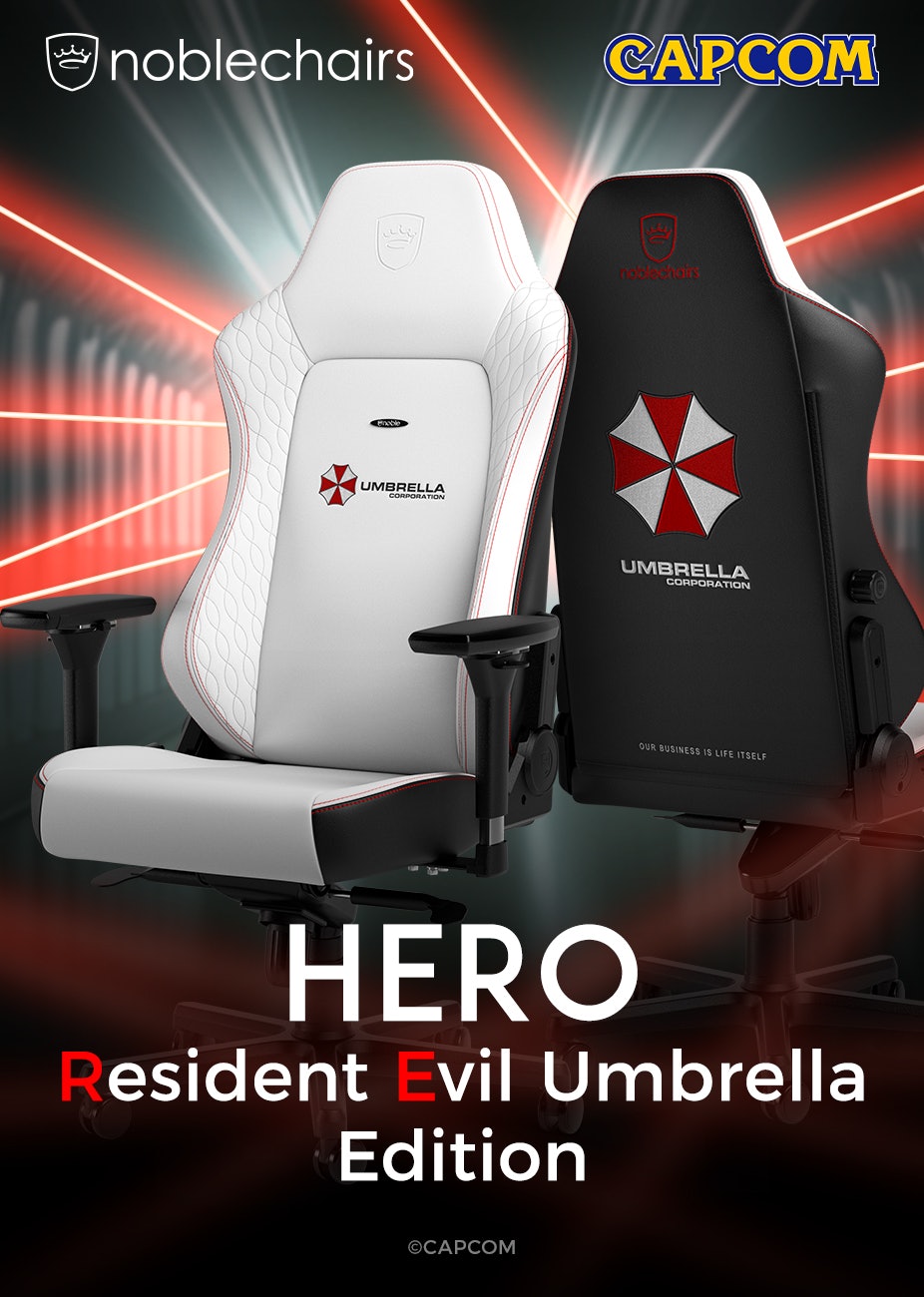 Cadeira noblechairs HERO - Resident Evil Umbrella Edition