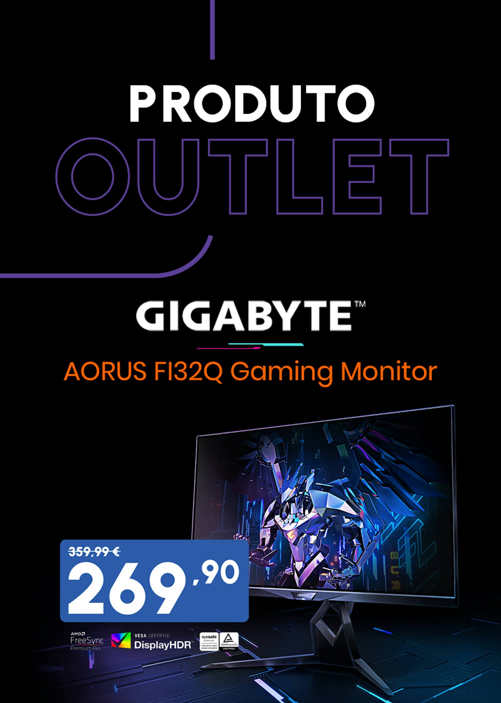 Picture of Monitor Gigabyte AORUS 31.5 FI32Q