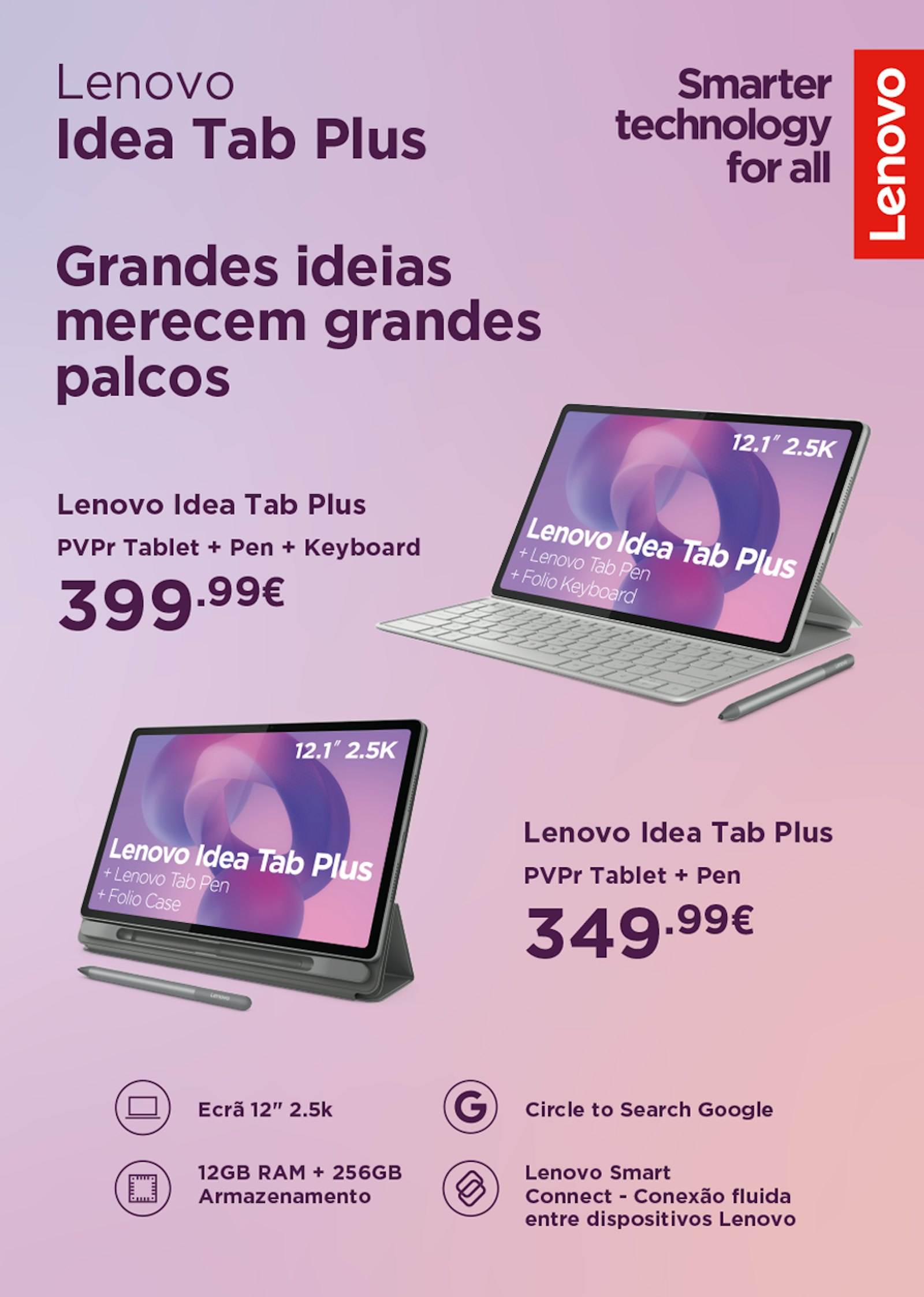 Picture of Lançamento novos tablets Idea Tab Plus