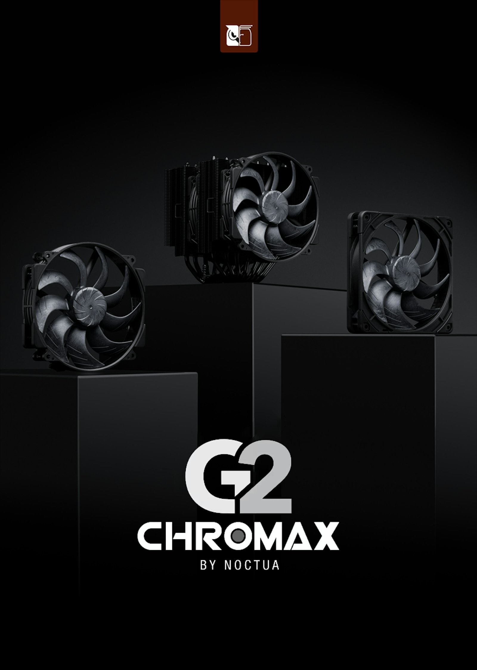 Picture of Conhece as novas ventoinhas e air cooler Noctua G2 Chromax Black