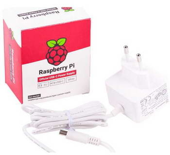 Transformador Oficial para Raspberry 4 3.0A 15.3W Branco
