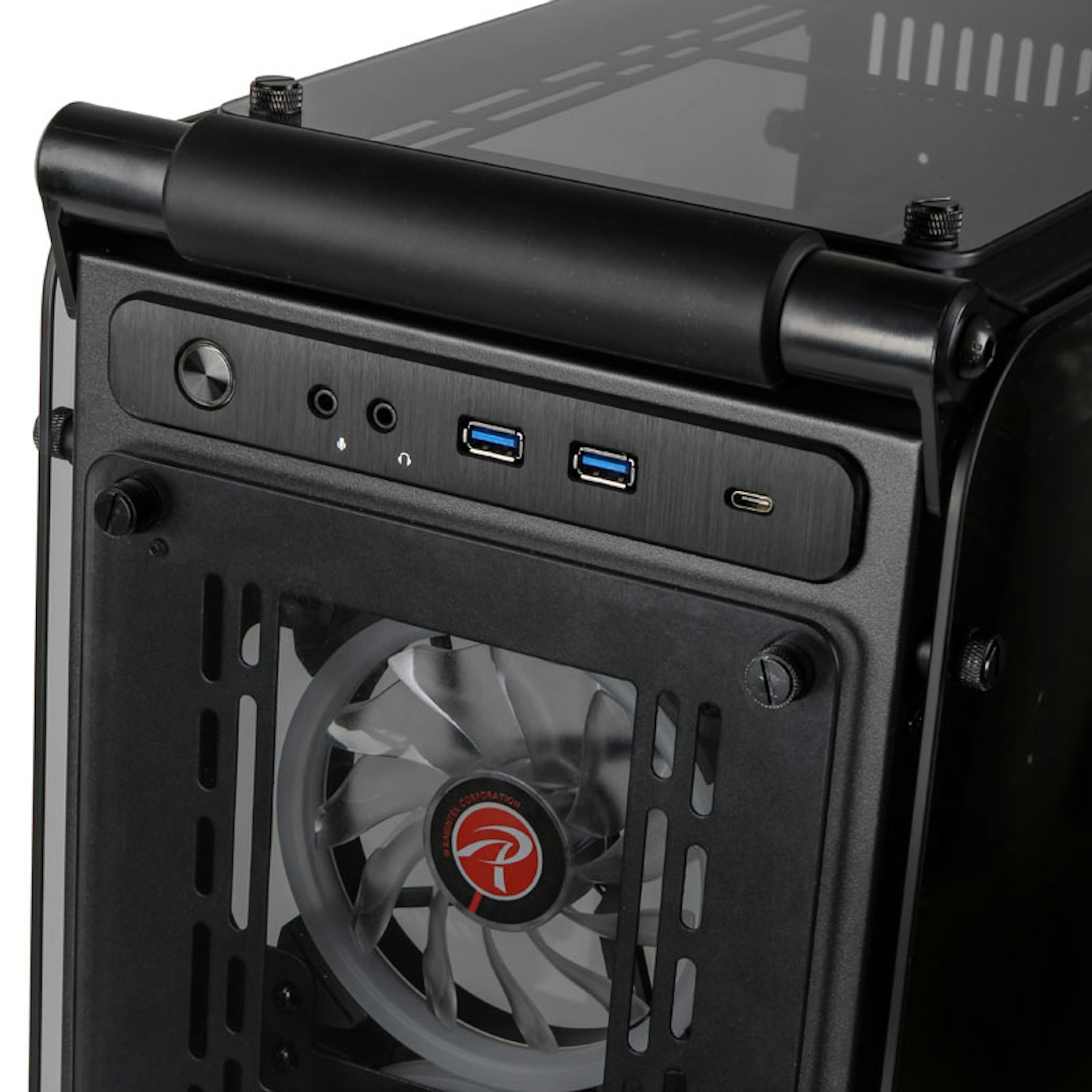 Caixa E-ATX Raijintek Coeus Evo TC Preto Vidro Temperado