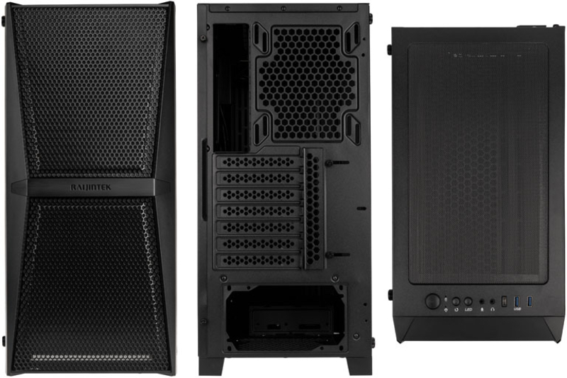 Raijintek - Caixa ATX Raijintek Silenos MS Preto