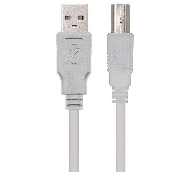 Nanocable - Cabo USB 2.0 Nanocable USB-A/M > USB-B/M 1 M Bege