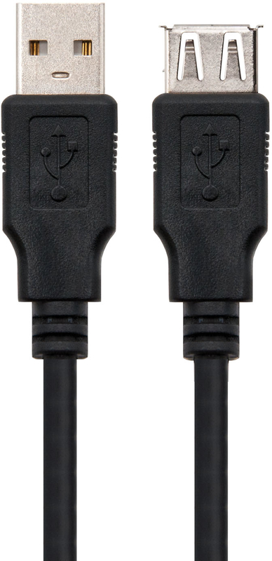 Nanocable - Cabo USB 2.0 Nanocable USB-A M/F 1 M Preto