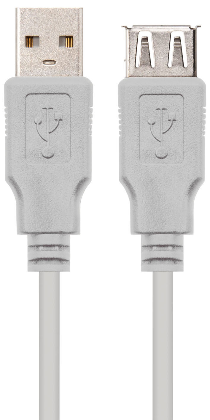 Nanocable - Cabo USB 2.0 Nanocable USB-A M/F 3 M Bege