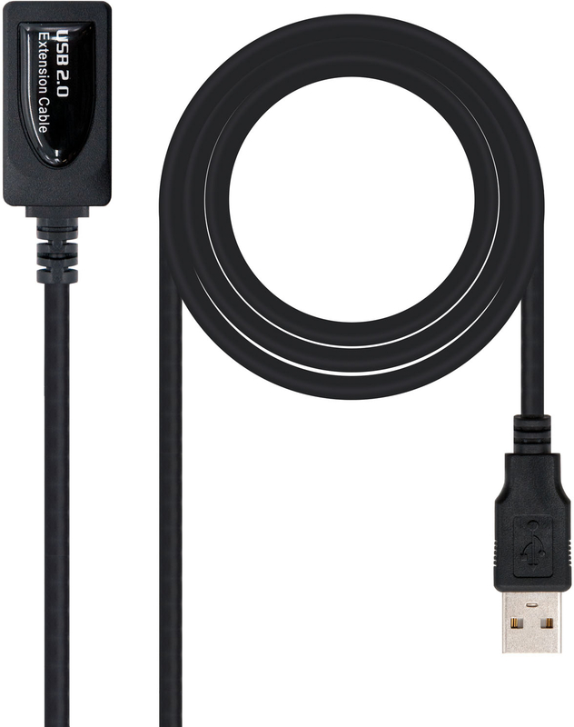 Cabo USB 2.0 Nanocable Extensão c/ Amplificador USB-A M/F 5 M