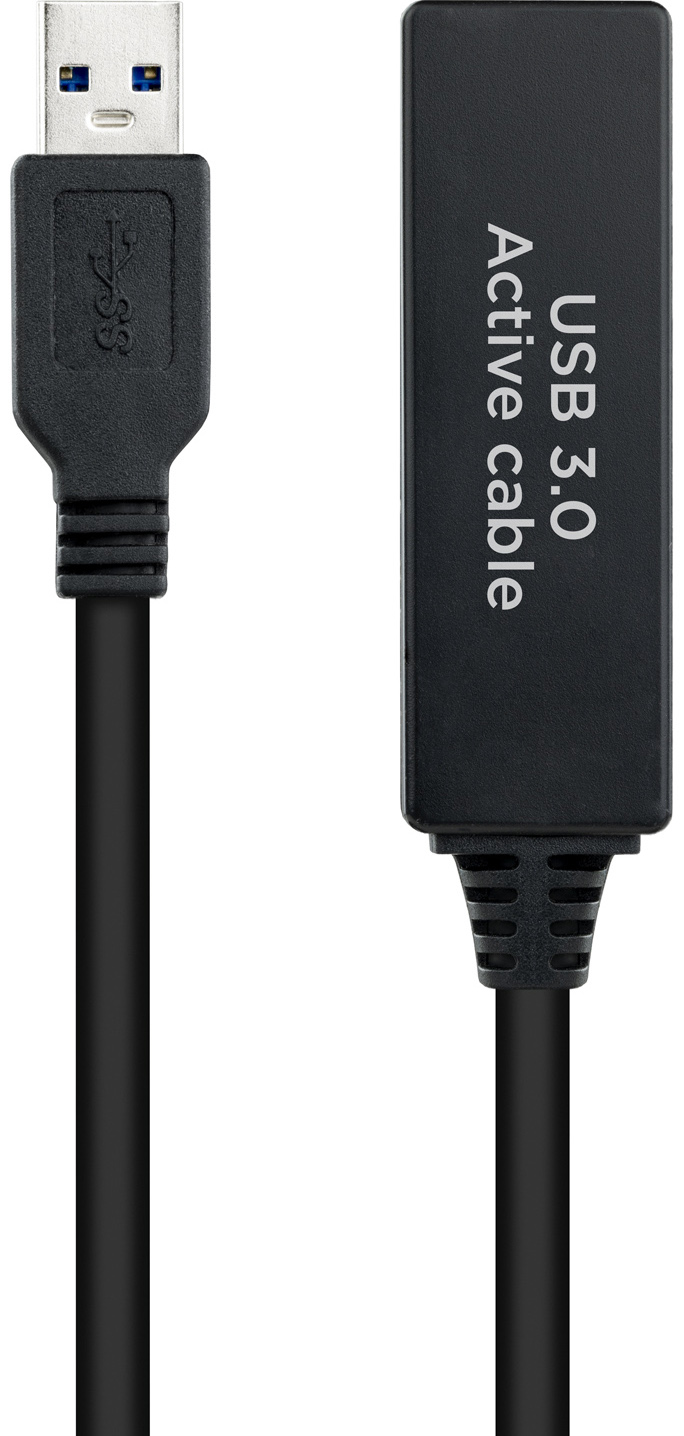 Nanocable - Cabo USB 3.0 Nanocable Extensão USB-A M/F 10 M Preto
