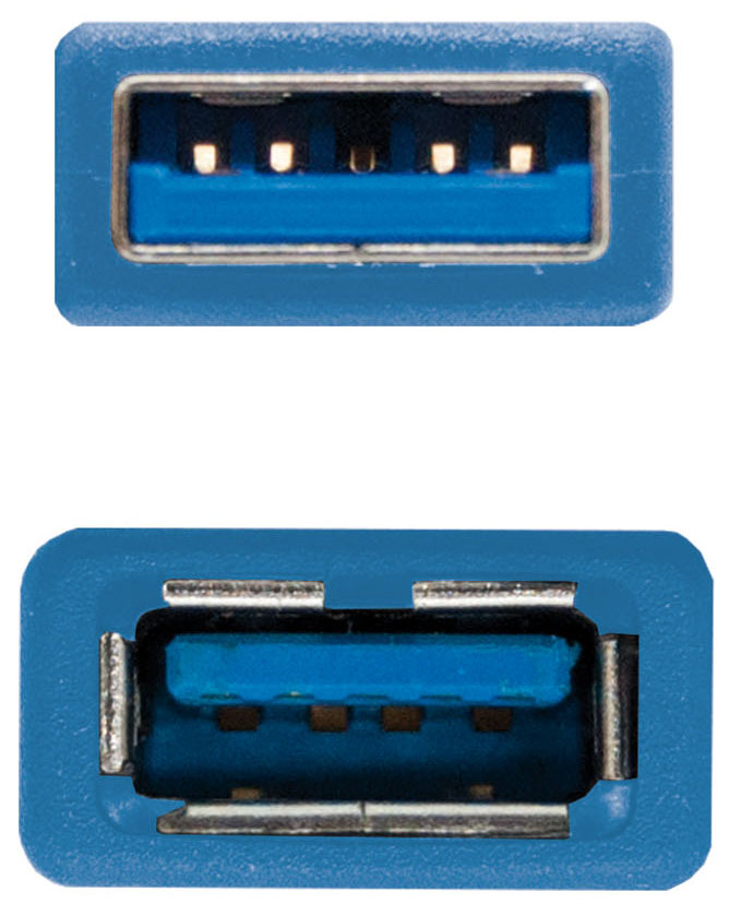 Nanocable - Cabo USB 3.0 Nanocable USB-A M/F 1 M Azul