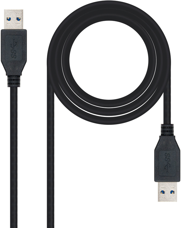 Cabo USB 3.0 Nanocable USB-A M/M 2 M Preto