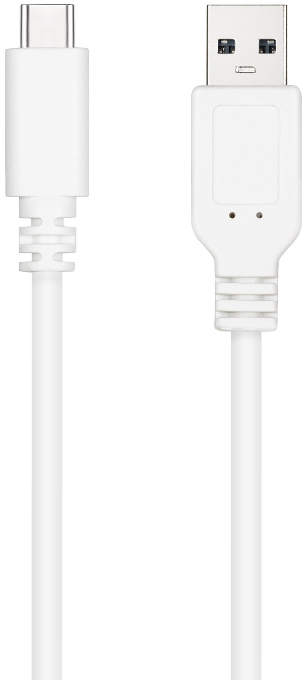 Nanocable - Cabo USB 2.0 3A Nanocable USB-C/M > USB-A/M 0.5 M Branco