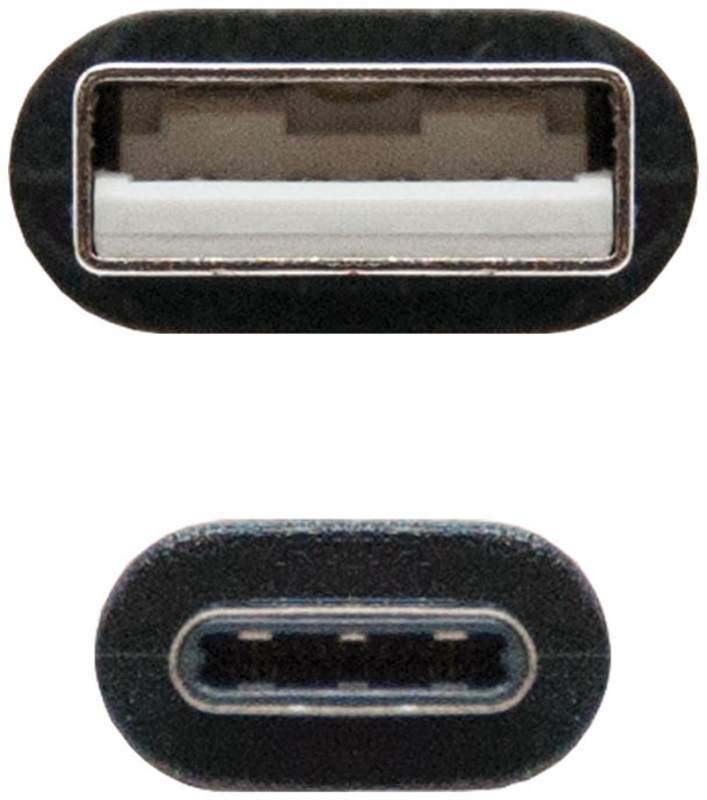 Nanocable - Cabo USB 2.0 3A Nanocable USB-C/M > USB-A/M 0.5 M Preto
