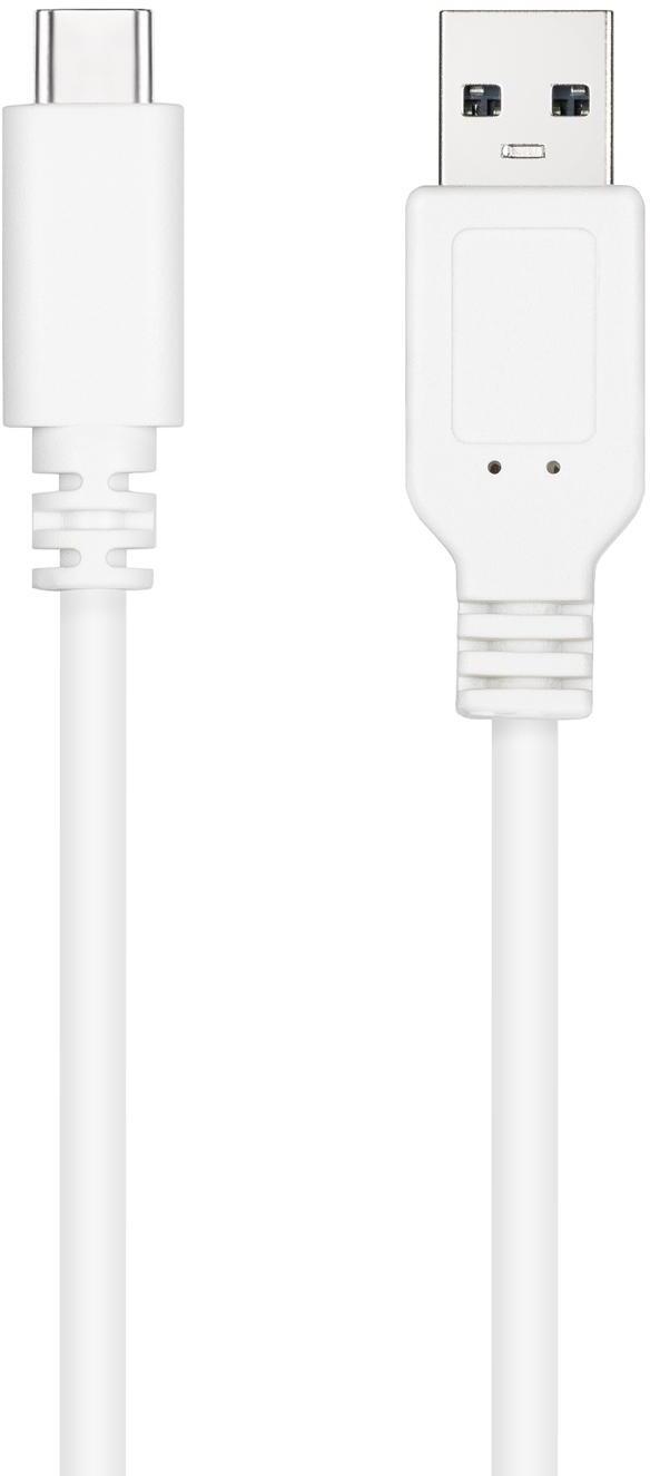 Nanocable - Cabo USB 2.0 3A Nanocable USB-C/M > USB-A/M 1.5 M Branco