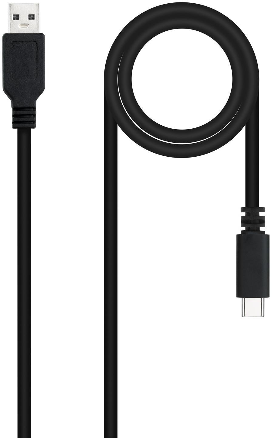 Nanocable - Cabo USB 2.0 3A Nanocable USB-C/M > USB-A/M 1.5 M Preto