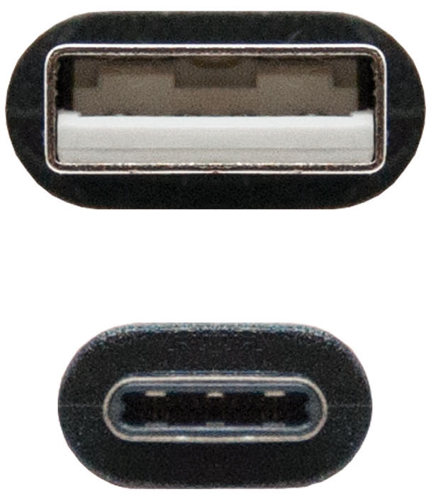 Nanocable - Cabo USB 2.0 3A Nanocable USB-C/M > USB-A/M 3 M Preto