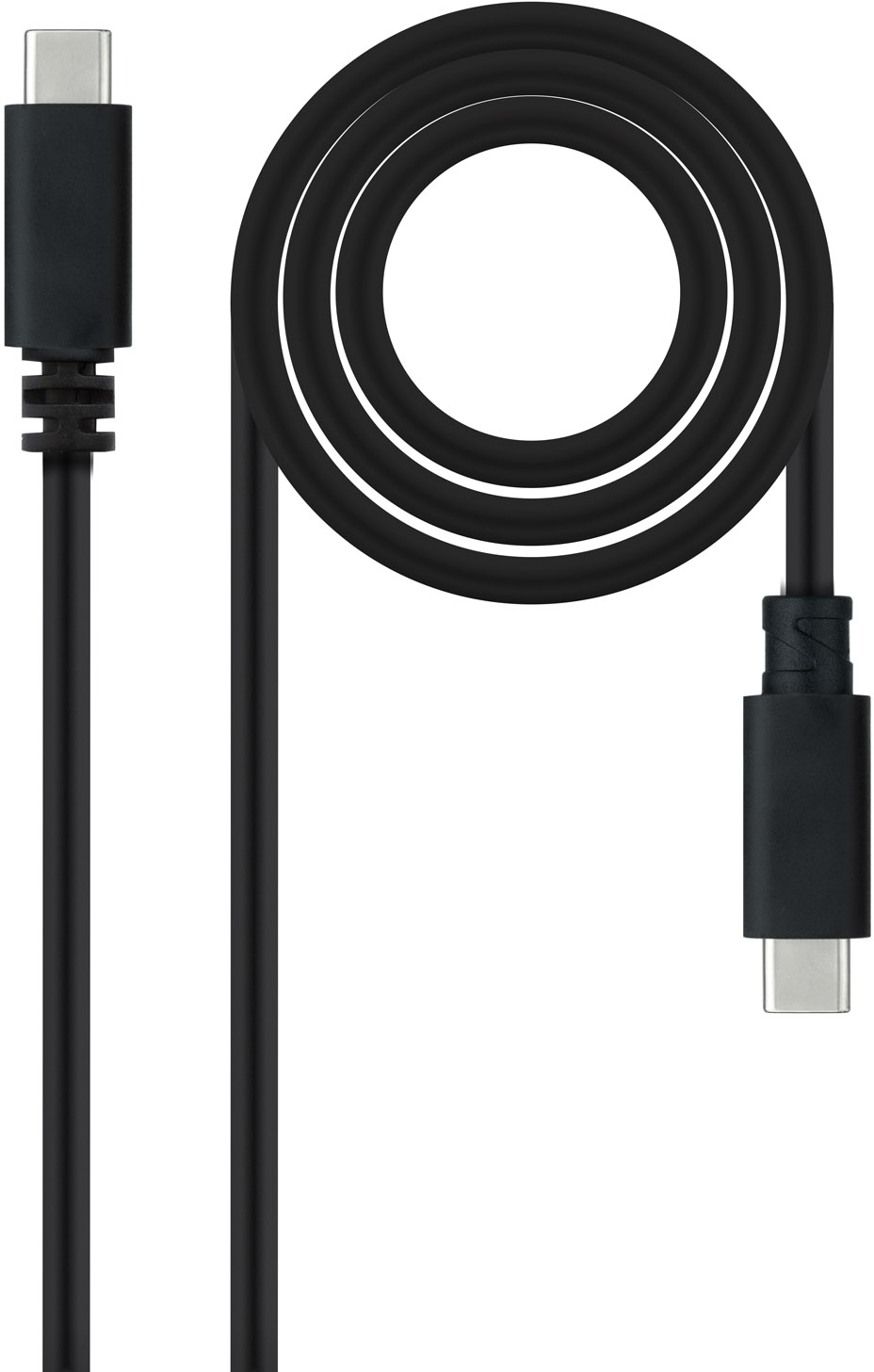 Cabo USB 2.0 3A Nanocable USB-C M/M 1.5 M Preto