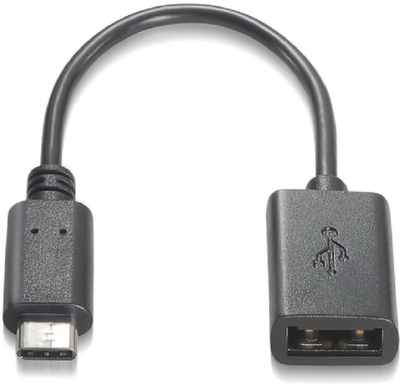 Cabo USB 2.0 3A OTG Nanocable USB-C/M-A/F 15 CM Preto