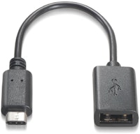 Cabo USB 2.0 3A OTG Nanocable Tipo USB-C/M-A/F 15 CM Preto