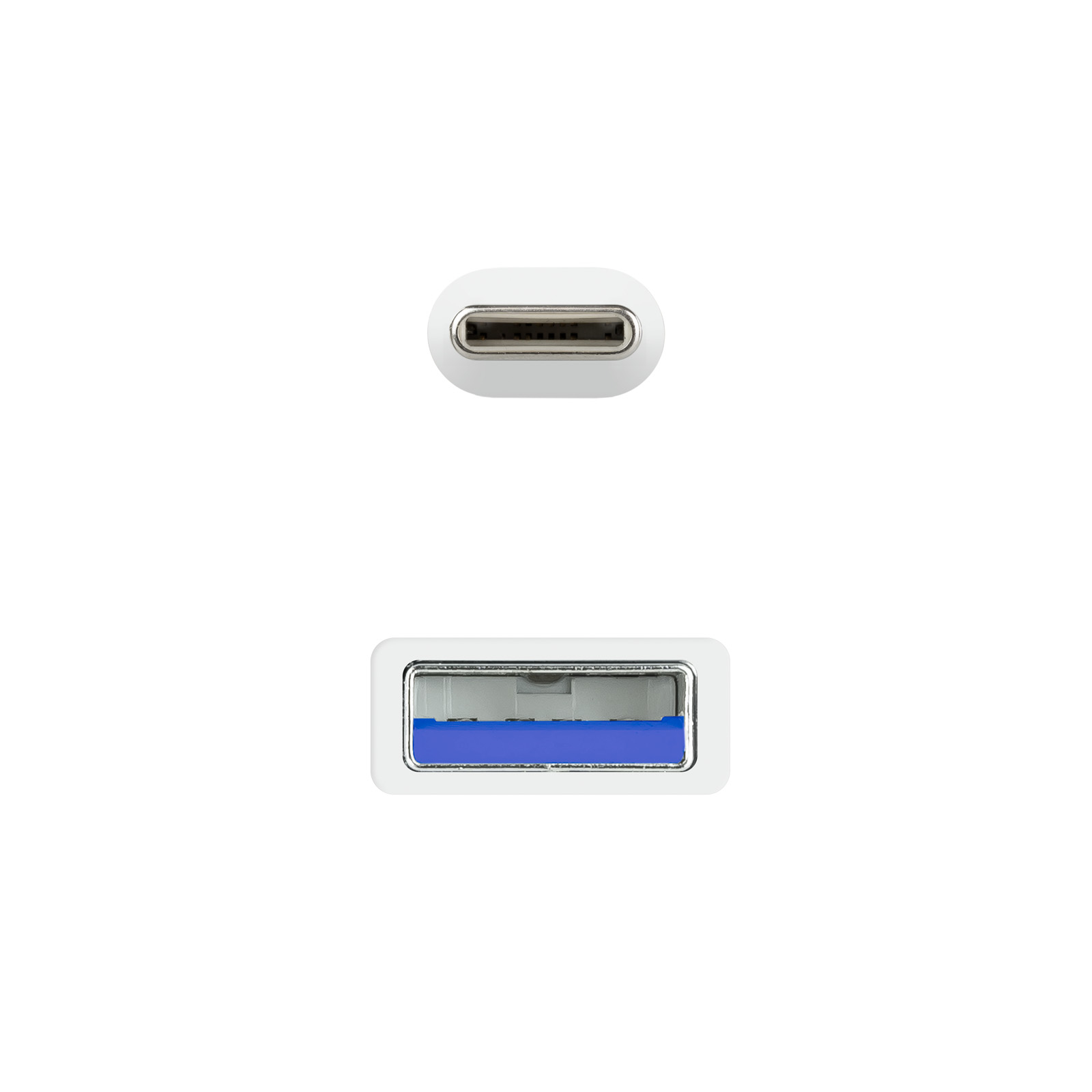 Nanocable - Cabo USB 3.1 Gen2 10Gbps 3A Nanocable USB-C/M > USB-A/M 0.5 M Branco
