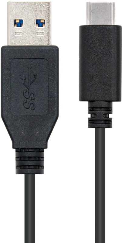 Nanocable - Cabo USB 3.1 GEN2 10Gbps 3A Nanocable USB-C/M > USB-A/M 1 M Preto