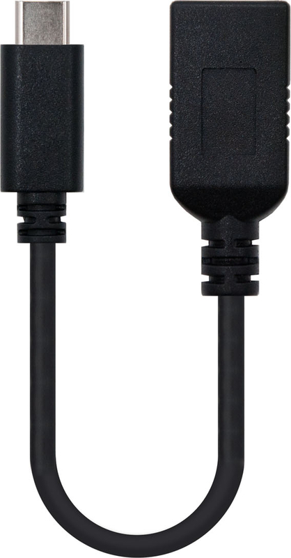 Cabo USB 3.1 OTG Nanocable USB-C/M > USB-A/F 15CM Preto