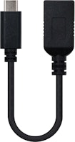 Cabo USB 3.1 OTG Nanocable Tipo USB-C/M-A/F 15CM Preto