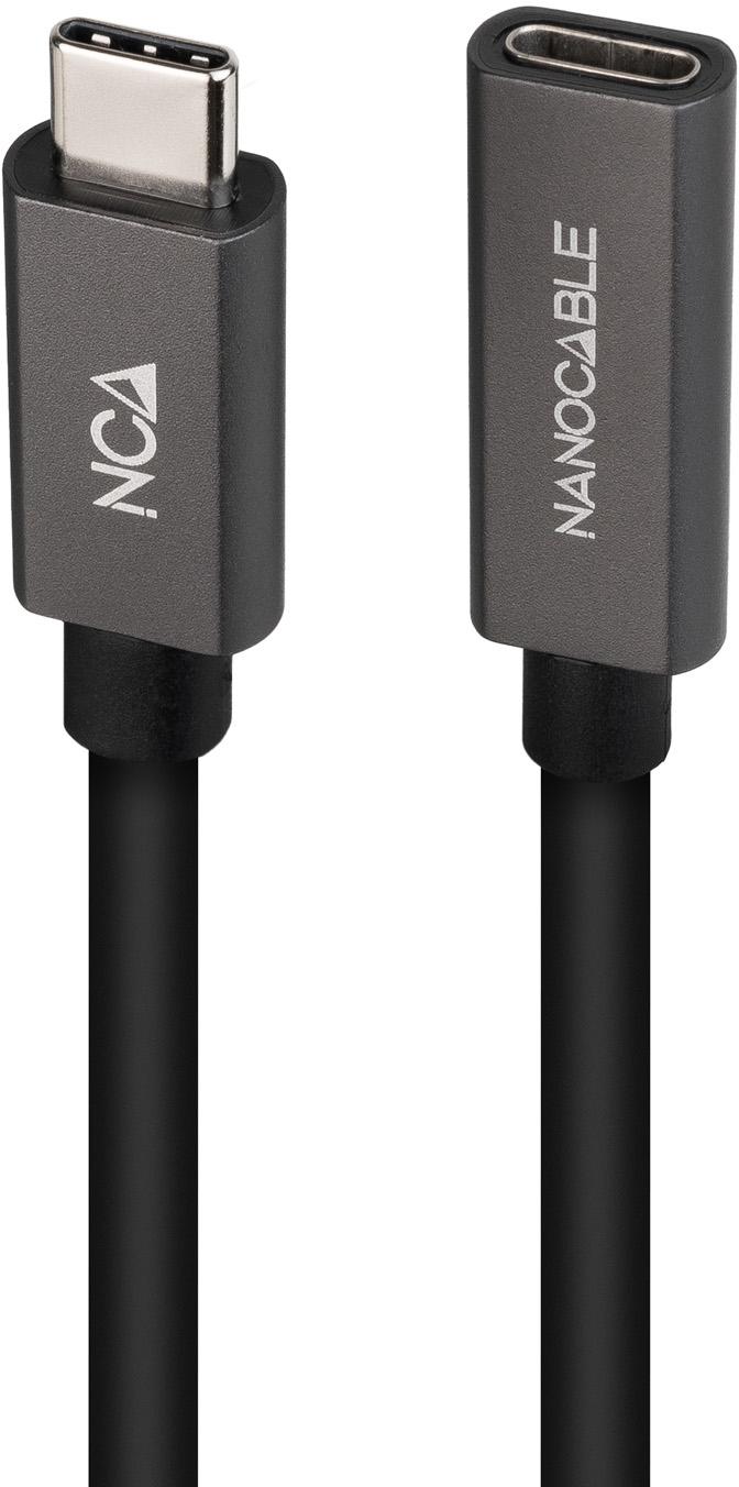 Nanocable - Cabo USB 3.2 Gen2x2 Nanocable 4K/60Hz USB-C M/F 1.5 M