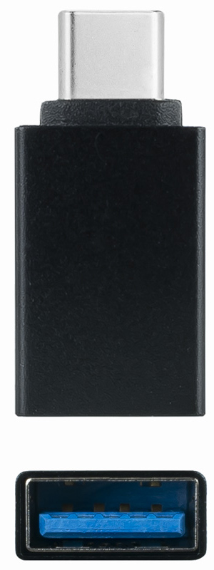 Nanocable - Adaptador USB-C Nanocable USB-C/M > USB-A/F Preto