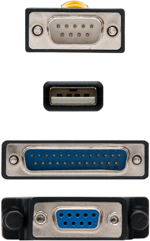 Nanocable - Cabo Conversor Nanocable USB a SERIE A/M-RS232 DB9/M DB25/M 1.8 M
