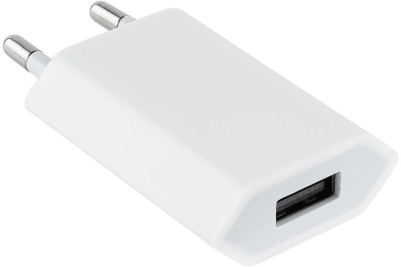 Mini Carregador Nanocable USB 5V/1A Branco