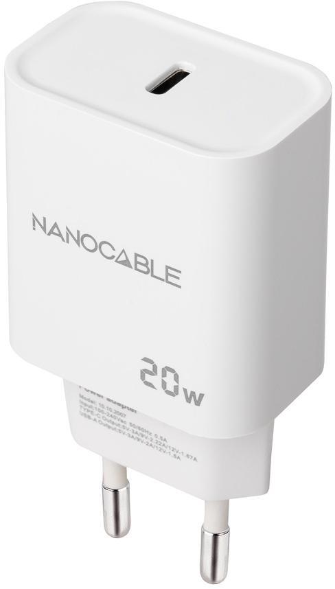 Nanocable - Carregador Nanocable USB-C PD 20W Branco