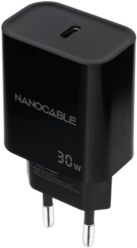 Nanocable - Carregador Nanocable USB-C/PD 30W Preto