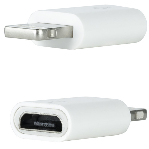 Nanocable - Adaptador USB Nanocable Tipo Lightning/M-M-Micro B/F Branco