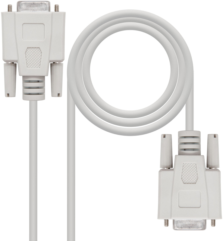 Cabo SERIE Null Modem Nanocable DB9/F-DB9/F 1.8 M