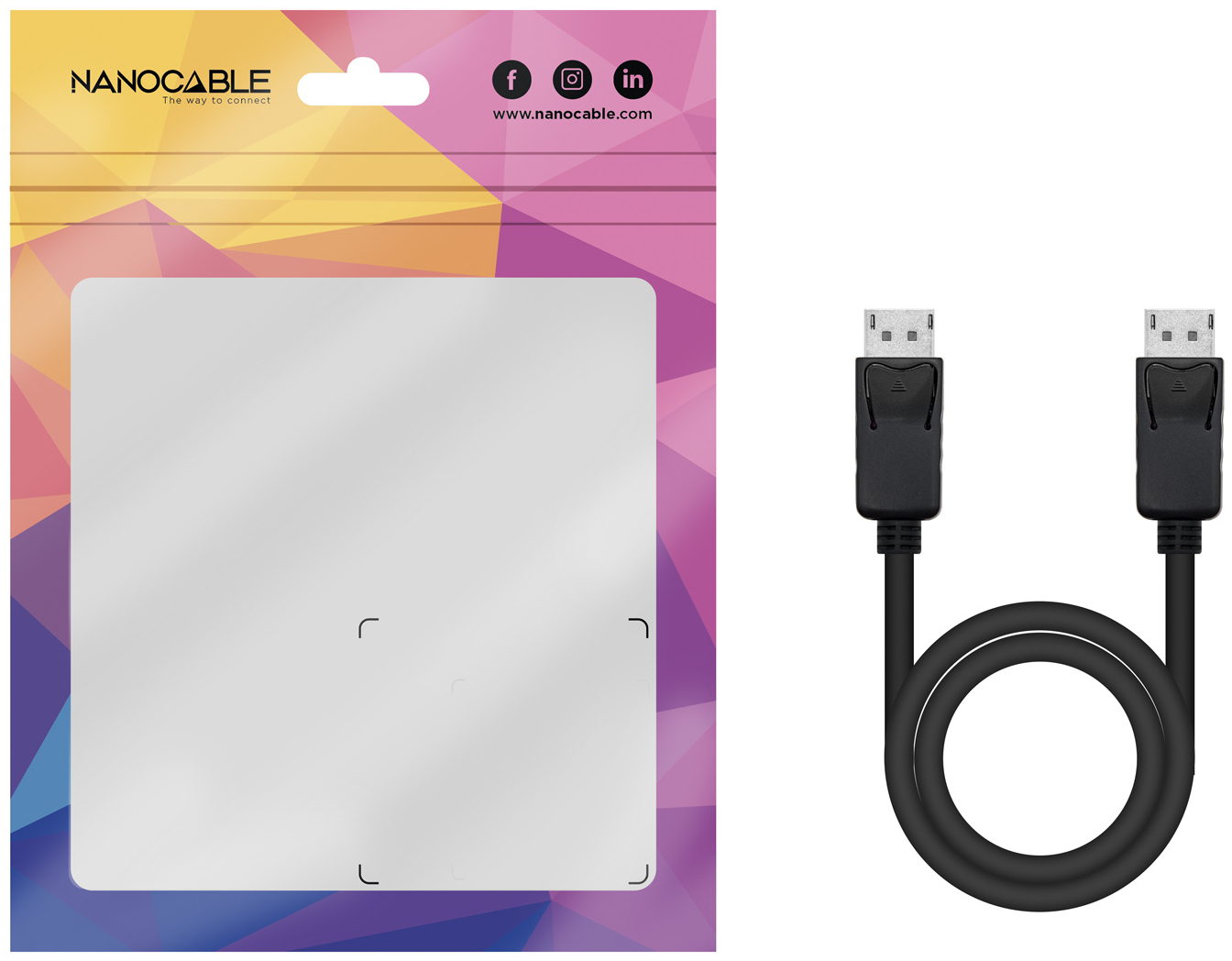 Nanocable - Cabo DisplayPort 1.2 CCS Nanocable DP M/M 2 M Preto