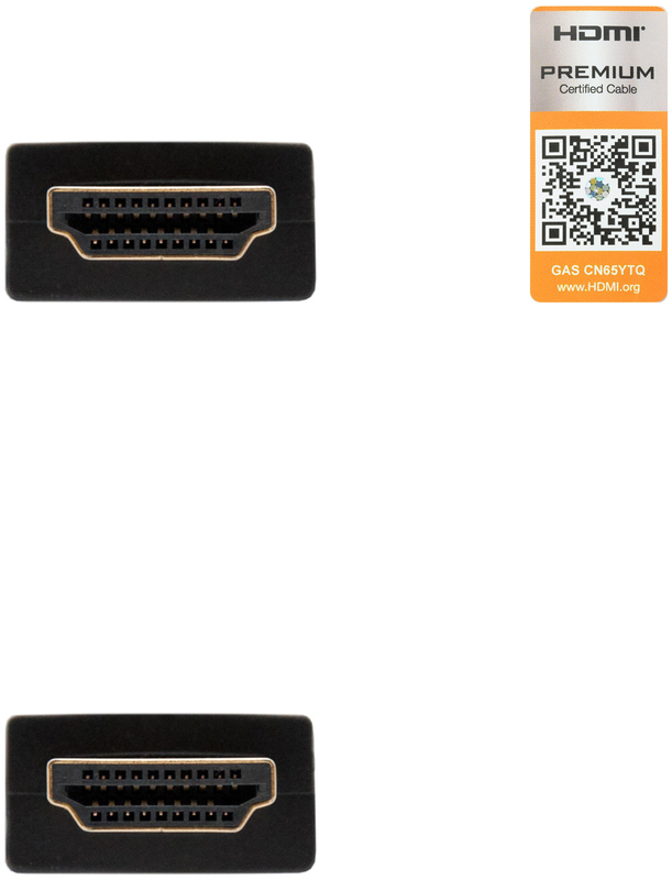 Nanocable - Cabo HDMI V2.0 4K@60Hz 18Gbps / Ethernet Nanocable A M/M 1.5 M Preto