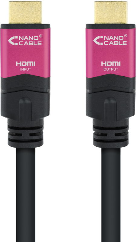 Nanocable - Cabo HDMI V2.0 4K@60Hz 18Gbps Nanocable A M/M 15 M Premium Preto