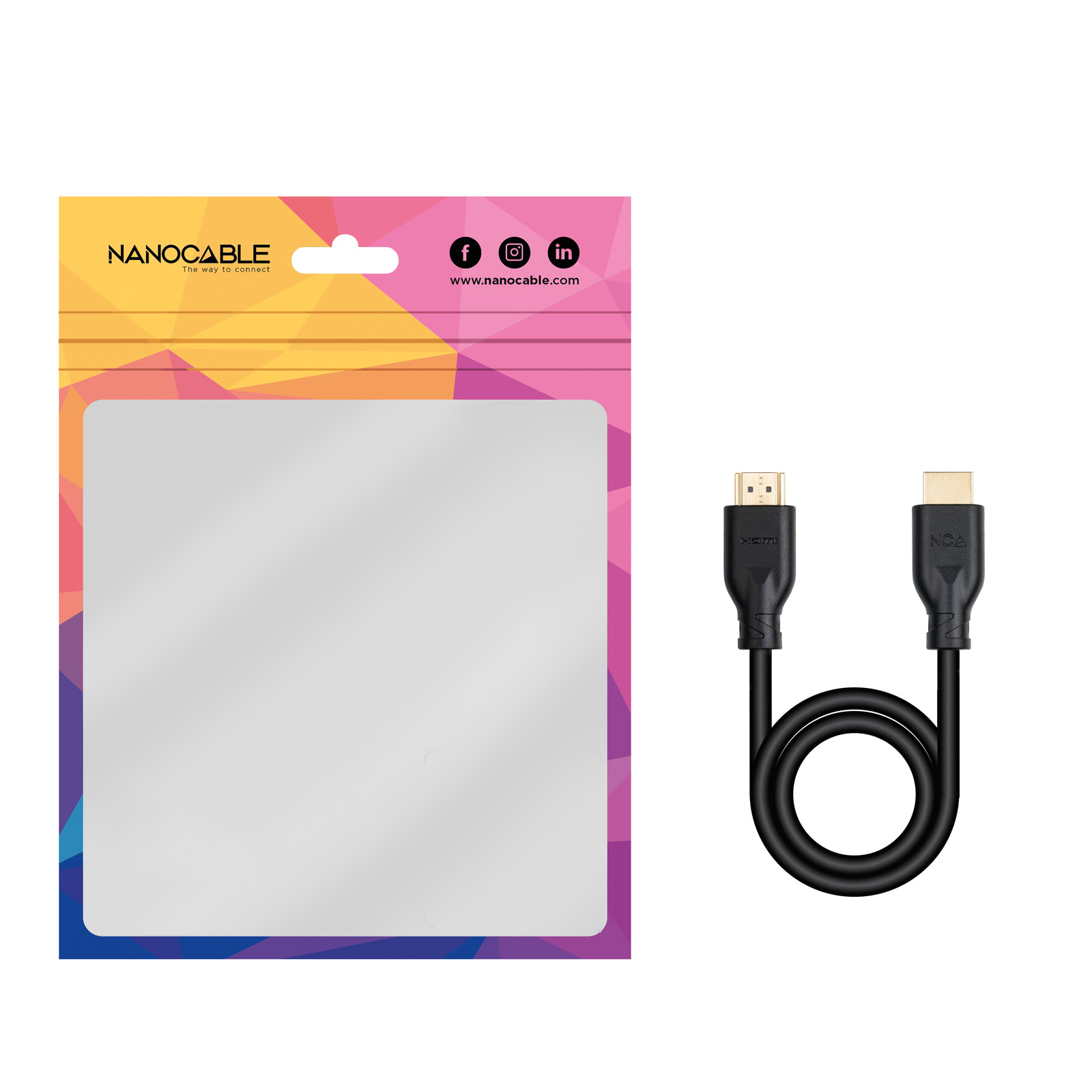 Nanocable - Cabo Nanocable HDMI V2.0 4K@60Hz 18Gbps CCS 2M Preto