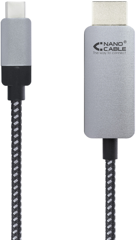 Nanocable - Cabo Conversor Nanocable USB-C/M > HDMI/M 1.8 M Preto