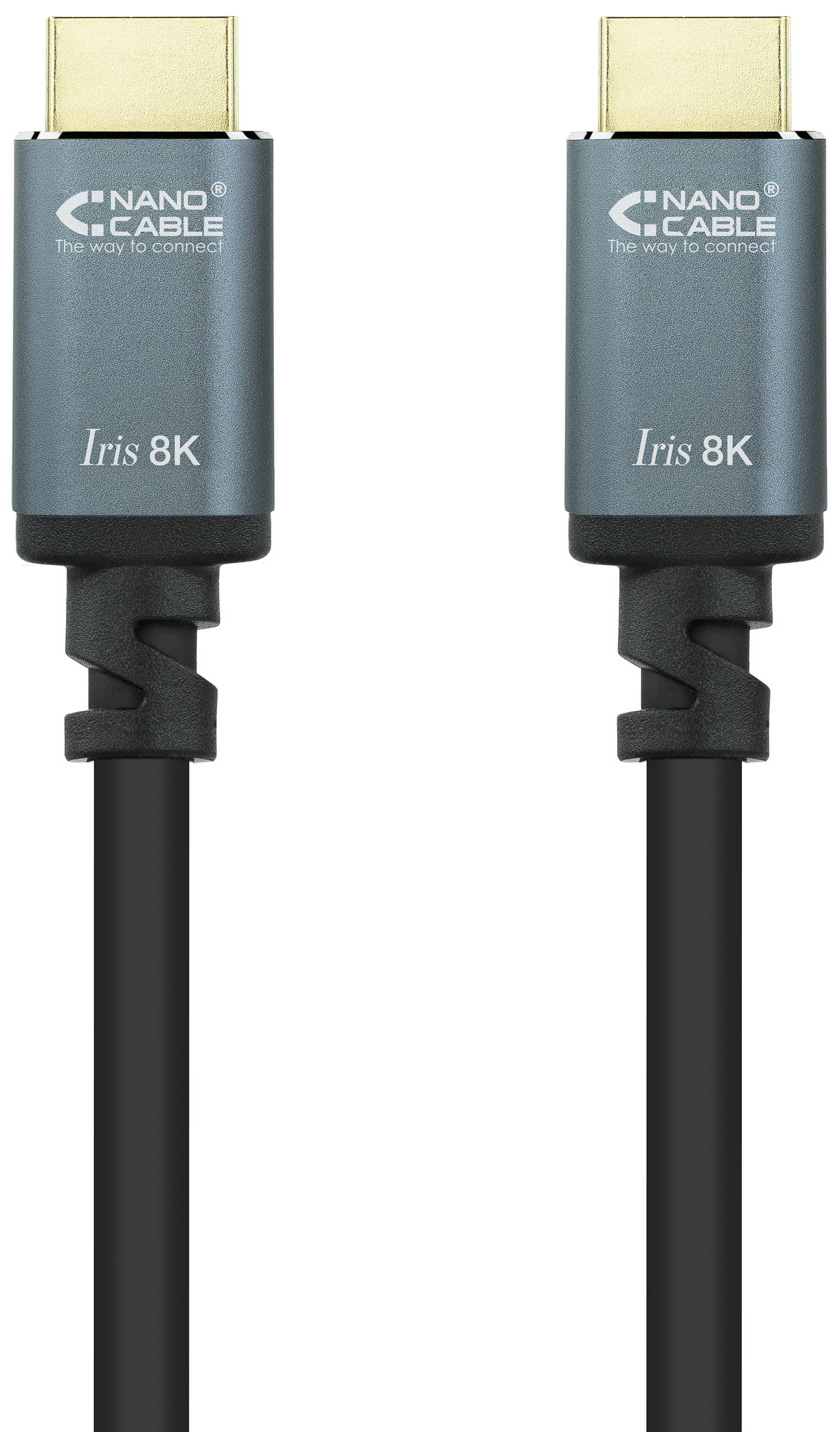 Nanocable - Cabo HDMI V2.1 8K Nanocable IRIS A M/M 0.5 M Preto