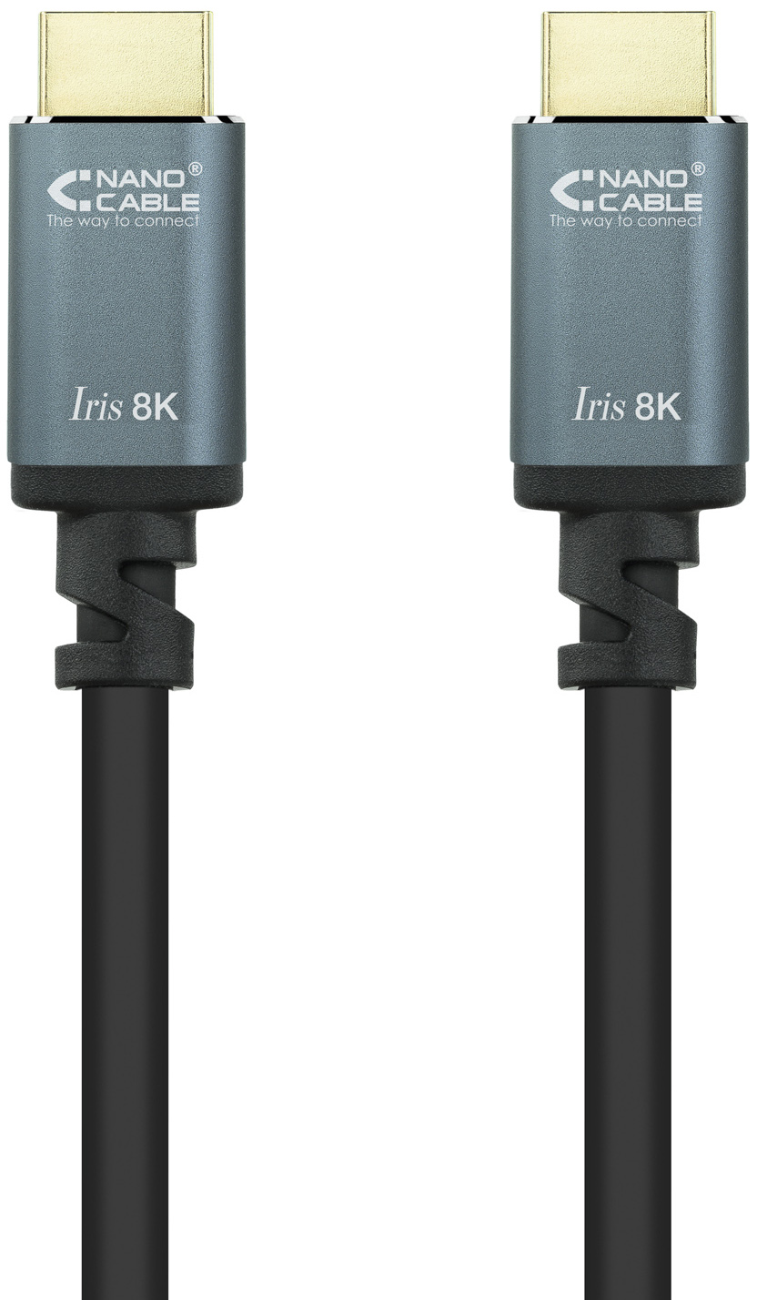 Nanocable - Cabo HDMI V2.1 8K Nanocable IRIS A M/M 1.5 M Preto