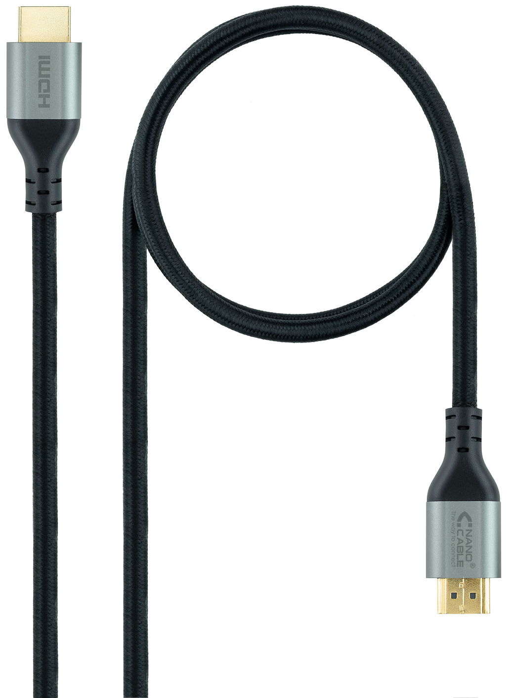Cabo HDMI V2.1 Ultra High Speed Nanocable USB-A M/M 1.5 M Preto Certificado ULTRA