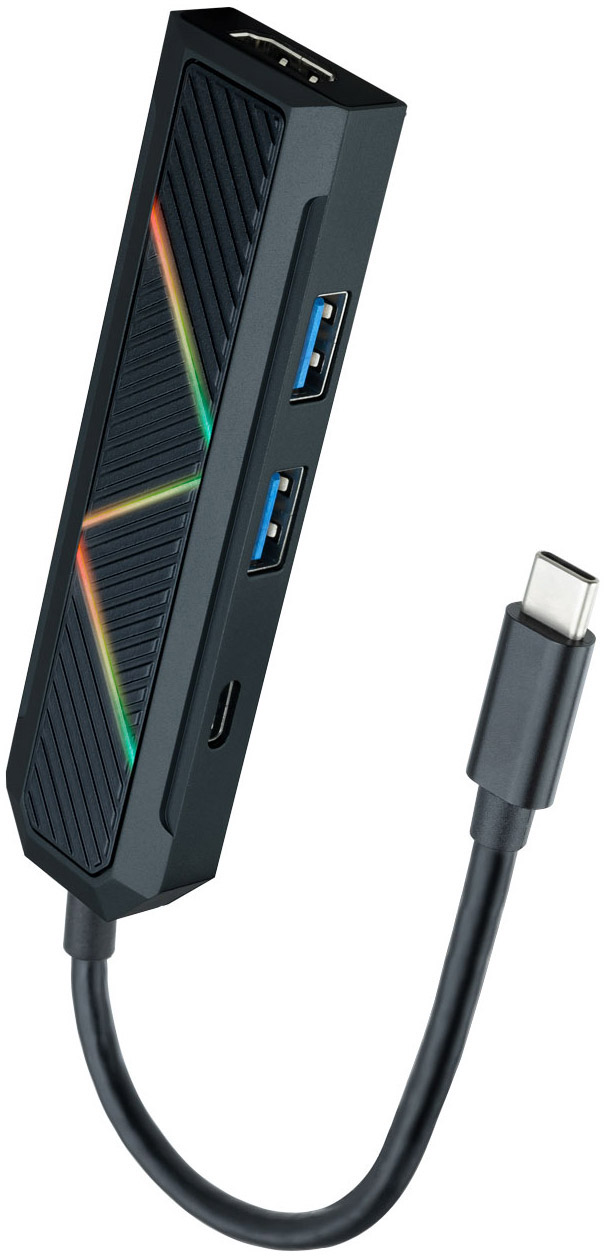 Hub USB-C Nanocable 2x USB-A / USB-C PD 3.0 (100W) / HDMI
