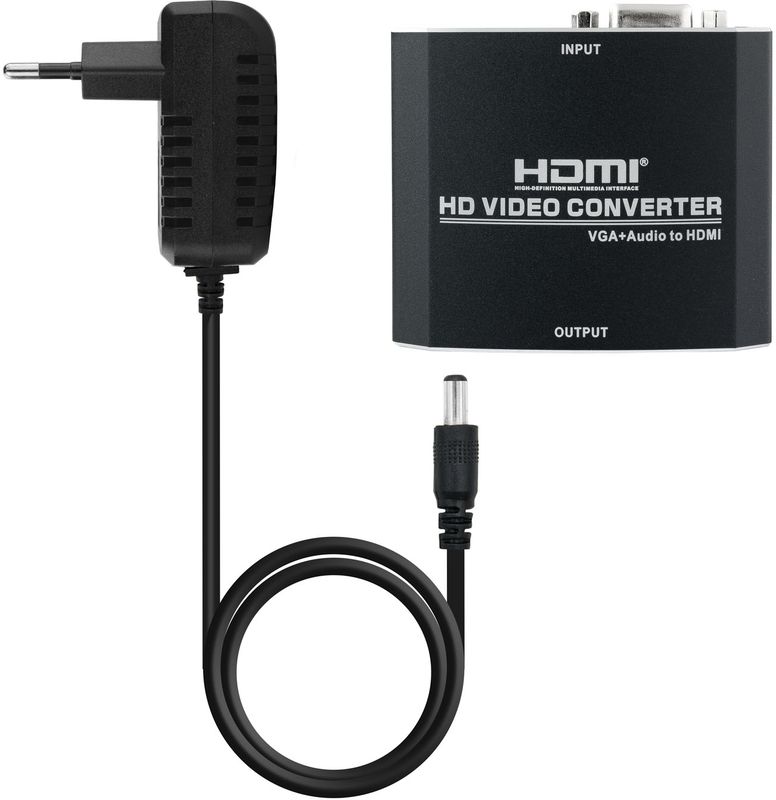 Conversor Nanocable SVGA+Audio > HDMI Preto