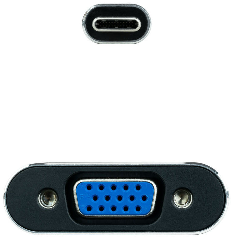 Nanocable - Adaptador Nanocable USB-C M > VGA F 10 CM Cinza