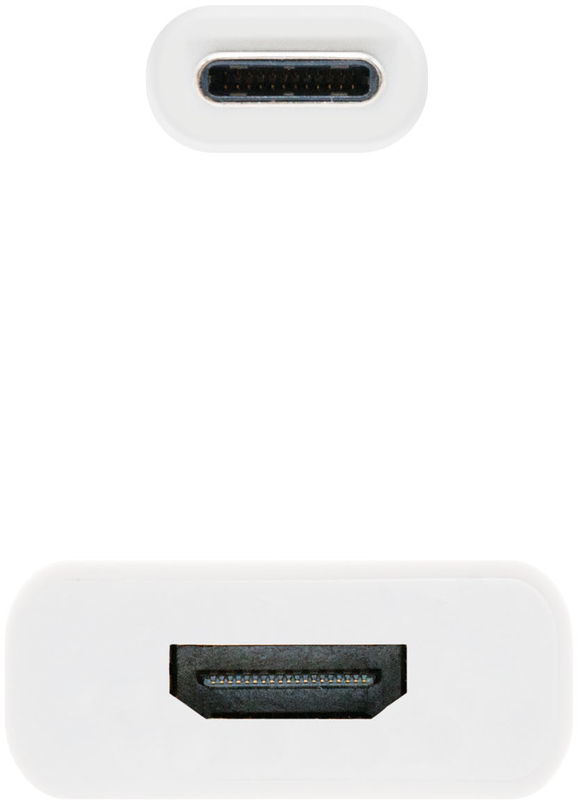 Nanocable - Adaptador Nanocable USB-C M > HDMI F 15 CM Branco