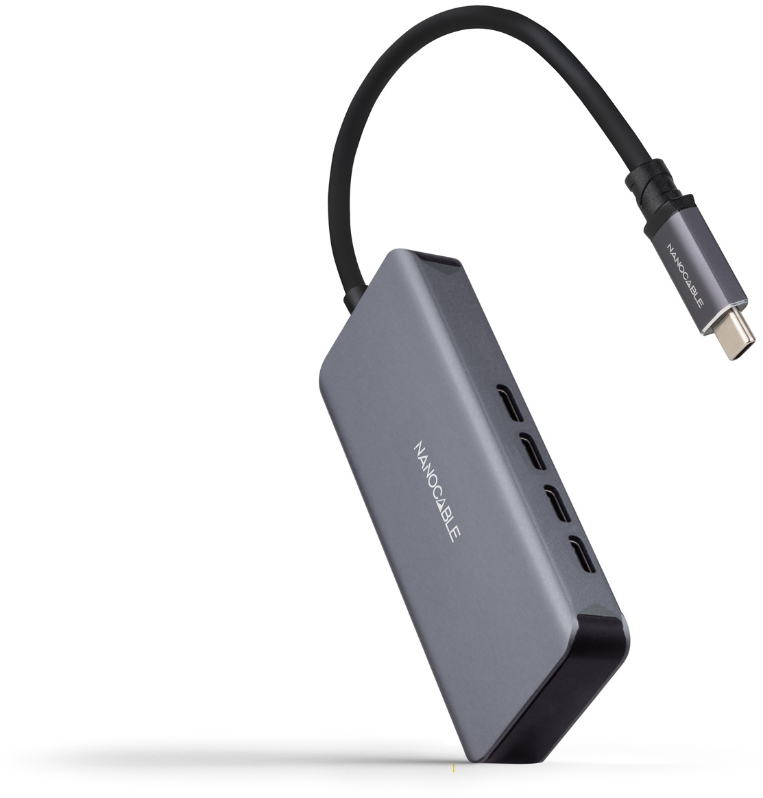 Nanocable - Hub Nanocable USB-C > 4xUSB-C 10 CM Cinzento